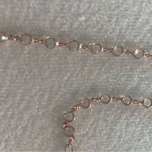Touchstone Crystal Rose  Gold “Chanelle”Necklace